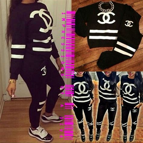 cheap chanel joggers|coco chanel jumpsuit.